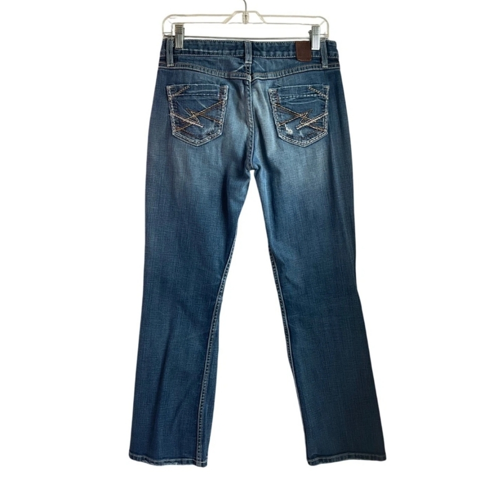 BKE Womens 28 Libby Stretch Bootcut Denim Jeans Y2K Low Rise Western - Picture 2 of 15
